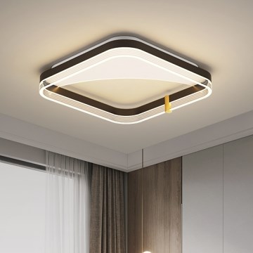 Brilagi - SIRELI LED himmennettävä kattovalaisin 56 W, 230 V, säädettävä värilämpötila 3000–6000 K, 40×40 cm + kauko-ohjain