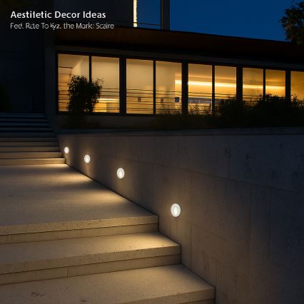 Brilagi - STAIRDOT LED/2W/230V ulkokäyttöön tarkoitettu upotettava valaisin, valkoinen, IP65, pyöreä