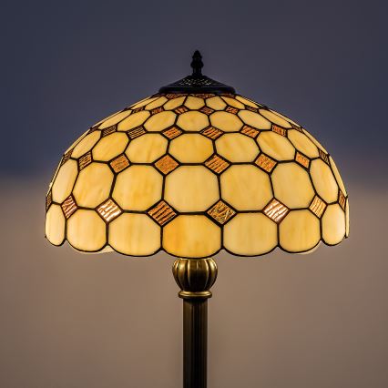 Brilagi - Tiffany-lasinen lattiavalaisin DORAN 2xE27/60W/230V