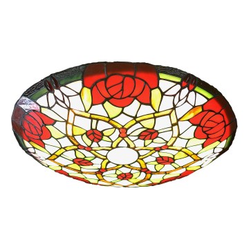 Brilagi - Tiffany-vitraasinen kattovalaisin GARLAN 2xE27/60W/230V