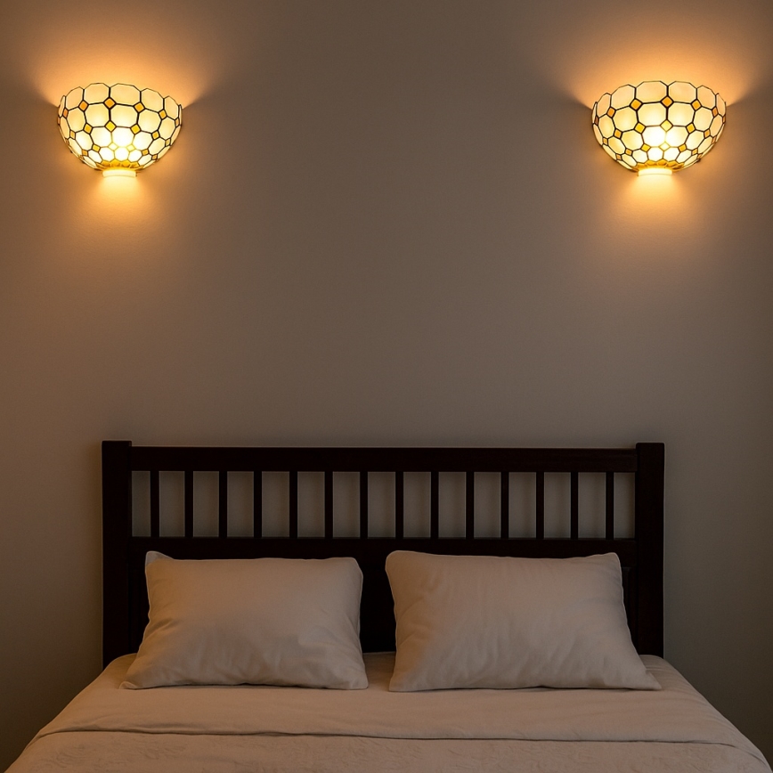 Brilagi - Tiffany-vitraasiseinävalaisin DORAN 1xE14/40W/230V