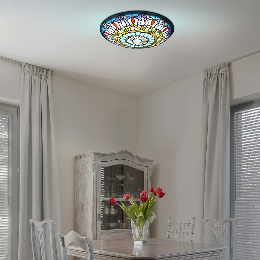 Brilagi - Tiffany-vitraažikattovalaisin LORAS 2xE27/60W/230V