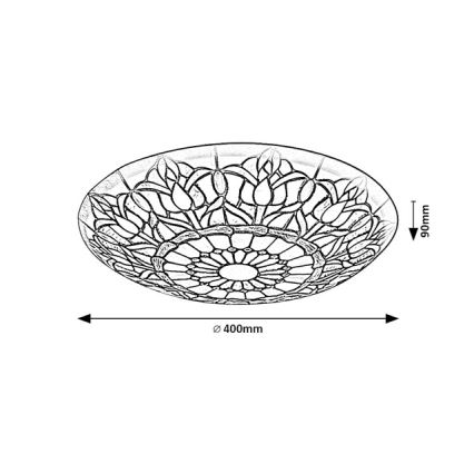 Brilagi - Tiffany-vitraažikattovalaisin LORAS 2xE27/60W/230V