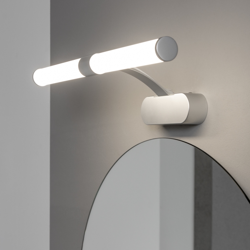 Brilagi - LED-peilivalaisin kylpyhuoneeseen 2-in-1 TUBEO LED/6W/230V 40 cm IP44 hopea