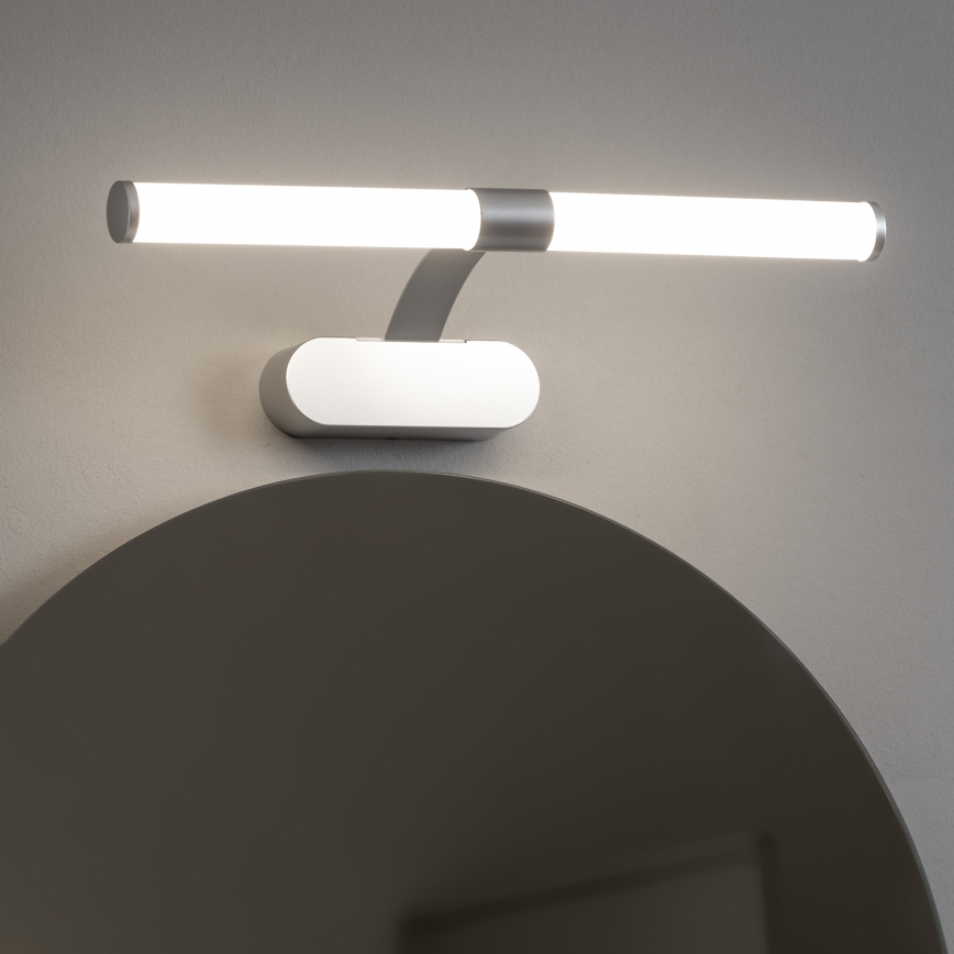 Brilagi - LED-peilivalaisin kylpyhuoneeseen 2-in-1 TUBEO LED/6W/230V 40 cm IP44 hopea