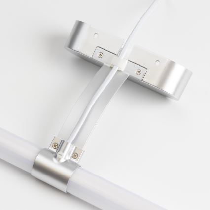 Brilagi - LED-peilivalaisin kylpyhuoneeseen 2-in-1 TUBEO LED/6W/230V 40 cm IP44 hopea