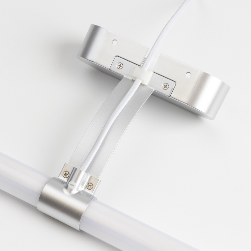 Brilagi - LED-peilivalaisin kylpyhuoneeseen 2-in-1 TUBEO LED/6W/230V 40 cm IP44 hopea