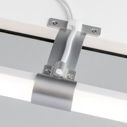 Brilagi - LED-peilivalaisin kylpyhuoneeseen 2-in-1 TUBEO LED/6W/230V 40 cm IP44 hopea