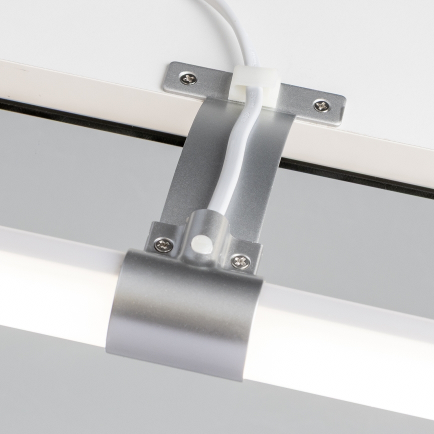 Brilagi - LED-peilivalaisin kylpyhuoneeseen 2-in-1 TUBEO LED/6W/230V 40 cm IP44 hopea