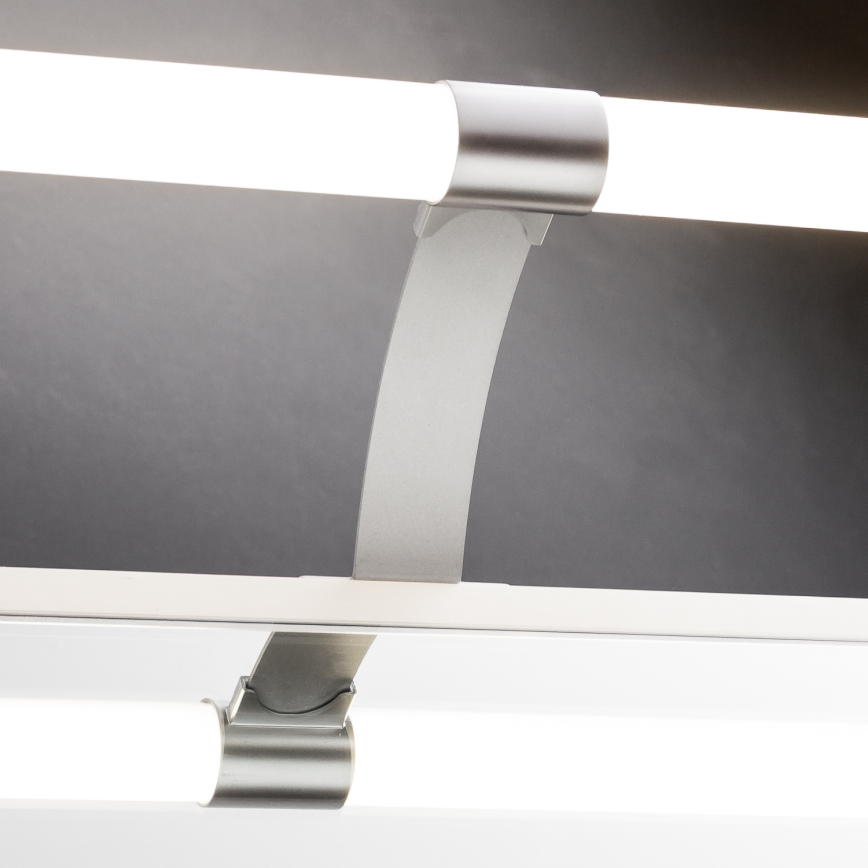 Brilagi - LED-peilivalaisin kylpyhuoneeseen 2-in-1 TUBEO LED/6W/230V 40 cm IP44 hopea