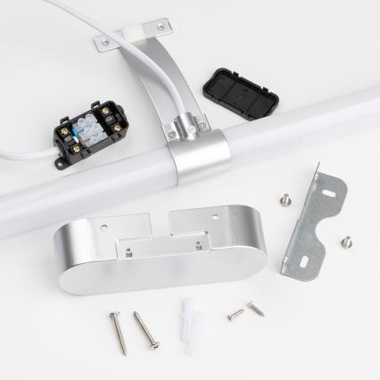 Brilagi - LED-peilivalaisin kylpyhuoneeseen 2-in-1 TUBEO LED/6W/230V 40 cm IP44 hopea