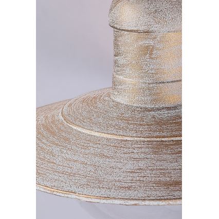 Brilagi - Ulkokattoon asennettava valaisin MOLDE 1xE27/60W IP44 valkoinen/patinoitu