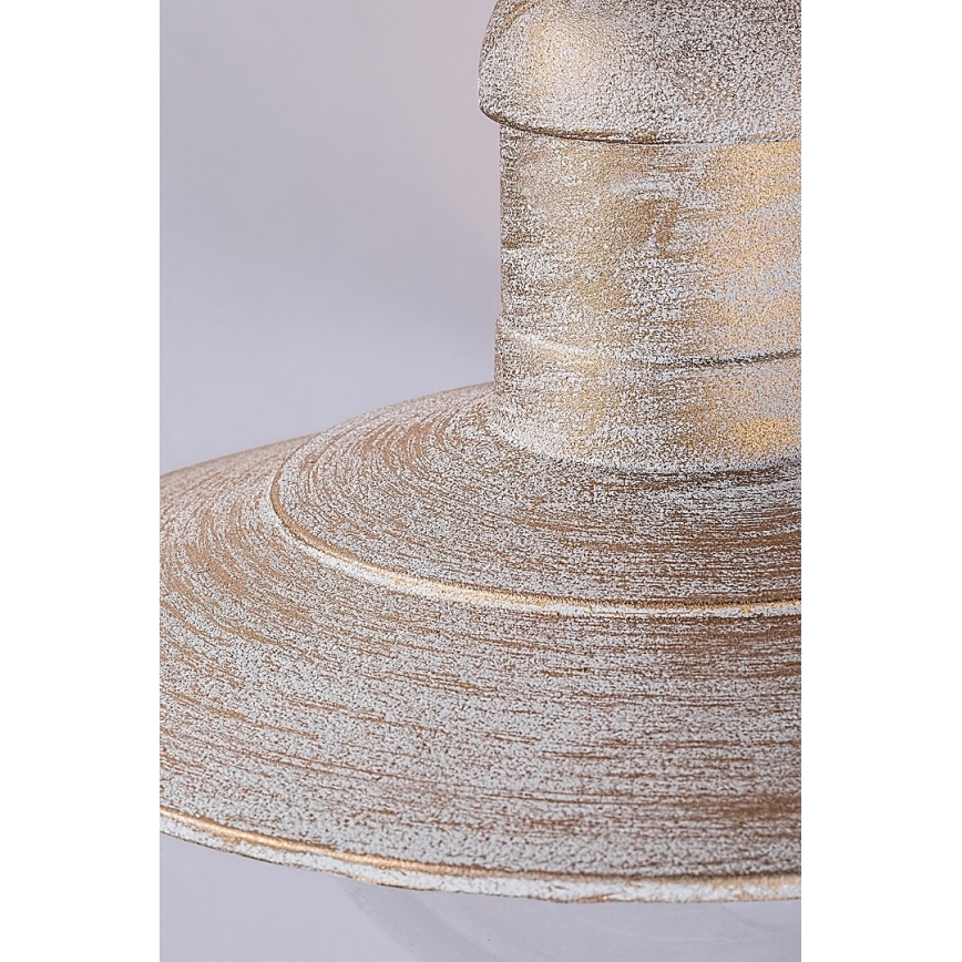 Brilagi - Ulkokattoon asennettava valaisin MOLDE 1xE27/60W IP44 valkoinen/patinoitu