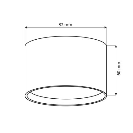 Brilagi - Ulkokohdevalaisin SMOOTH 1xGX53/15W/230V antrasiitti