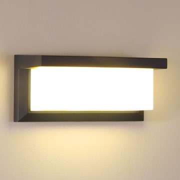 Brilagi - Ulkoseinävalaisin BRICKY 1xE27/60W/230V antrasiitti IP54