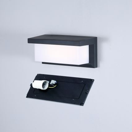 Brilagi - Ulkoseinävalaisin BRICKY 1xE27/60W/230V antrasiitti IP54