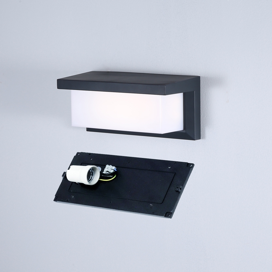 Brilagi - Ulkoseinävalaisin BRICKY 1xE27/60W/230V antrasiitti IP54