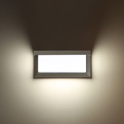 Brilagi - Ulkoseinävalaisin BRICKY 1xE27/60W/230V harmaa IP54