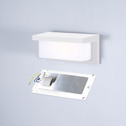 Brilagi - Ulkoseinävalaisin BRICKY 1xE27/60W/230V valkoinen IP54