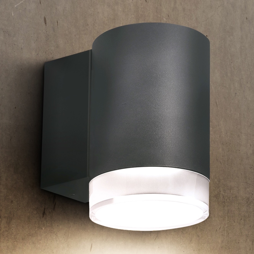 Brilagi - Ulkoseinävalaisin MATERA 1xGU10/30W/230V antrasiitti IP54