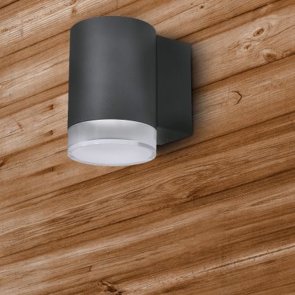 Brilagi - Ulkoseinävalaisin MATERA 1xGU10/30W/230V antrasiitti IP54
