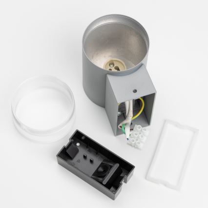 Brilagi - Ulkoseinävalaisin MATERA 1xGU10/30W/230V harmaa IP54