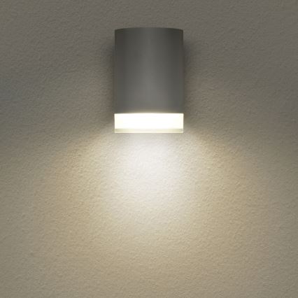 Brilagi - Ulkoseinävalaisin MATERA 1xGU10/30W/230V harmaa IP54