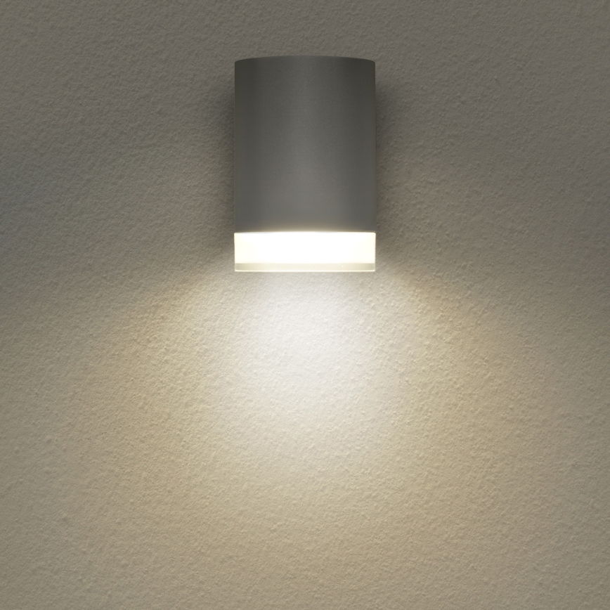Brilagi - Ulkoseinävalaisin MATERA 1xGU10/30W/230V harmaa IP54