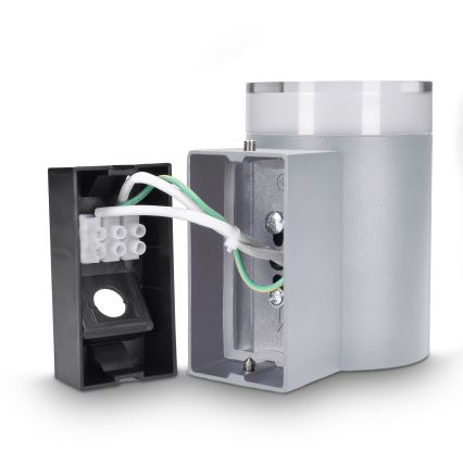 Brilagi - Ulkoseinävalaisin MATERA 1xGU10/30W/230V harmaa IP54