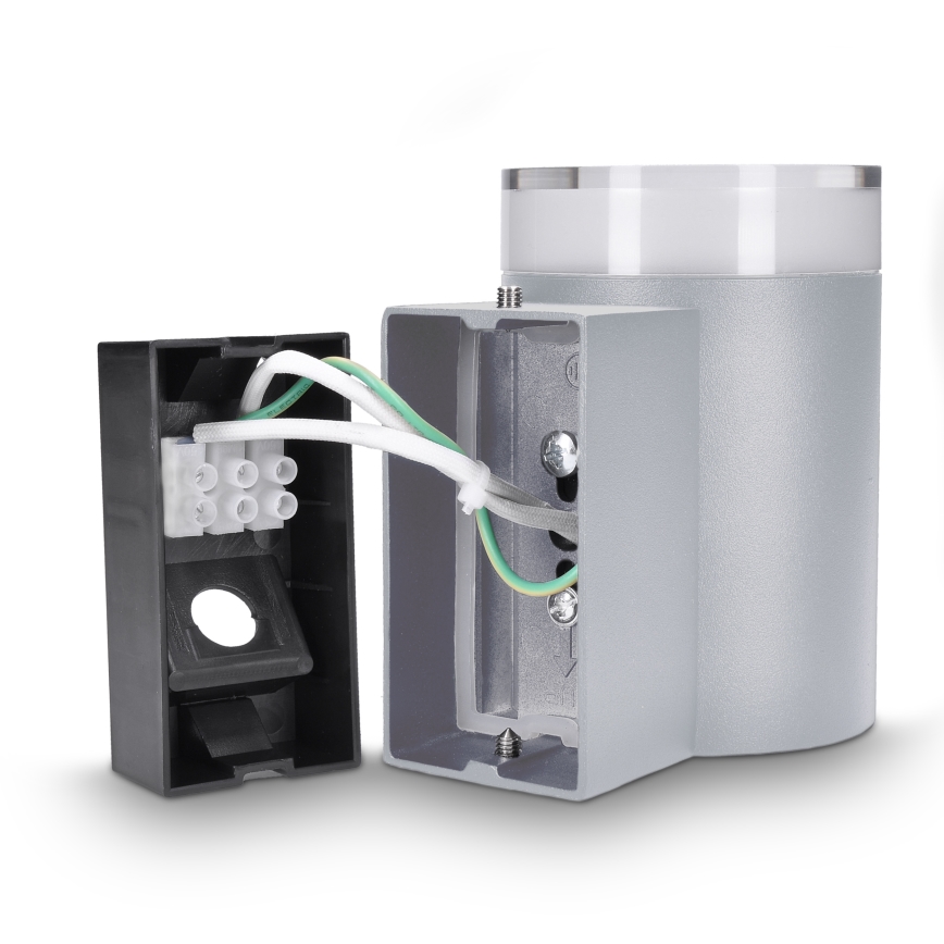 Brilagi - Ulkoseinävalaisin MATERA 1xGU10/30W/230V harmaa IP54