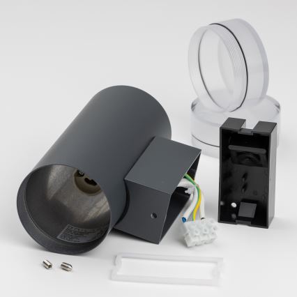 Brilagi - Ulkoseinävalaisin MATERA 2xGU10/30W/230V antrasiitti IP54