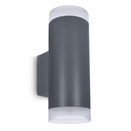 Brilagi - Ulkoseinävalaisin MATERA 2xGU10/30W/230V antrasiitti IP54