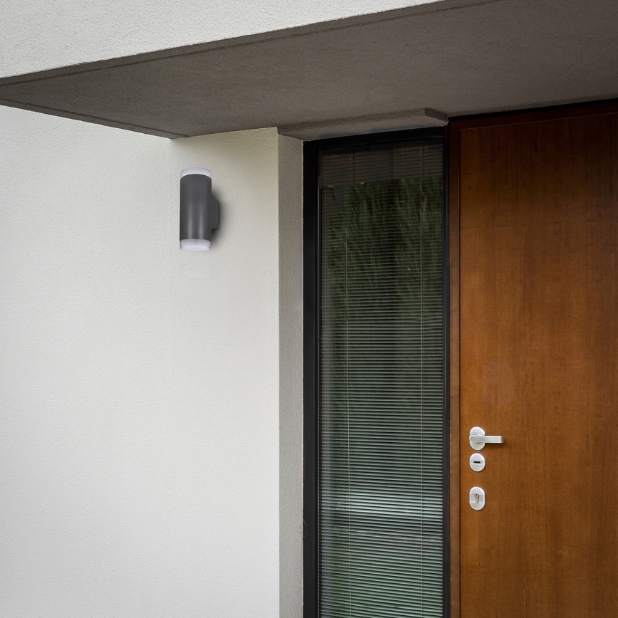 Brilagi - Ulkoseinävalaisin MATERA 2xGU10/30W/230V antrasiitti IP54