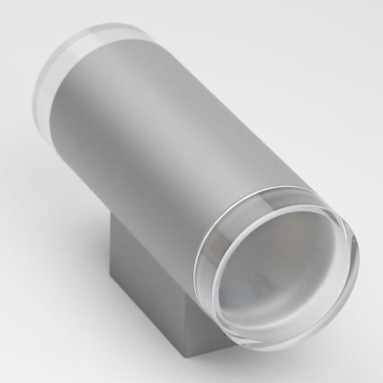 Brilagi - Ulkoseinävalaisin MATERA 2xGU10/30W/230V harmaa IP54