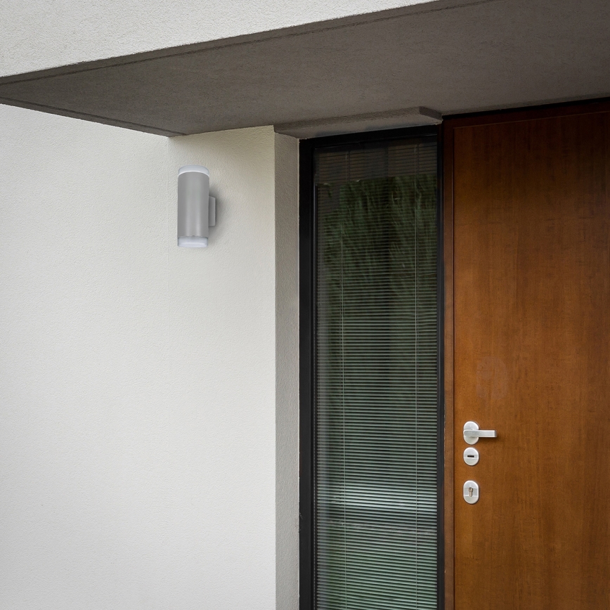 Brilagi - Ulkoseinävalaisin MATERA 2xGU10/30W/230V harmaa IP54