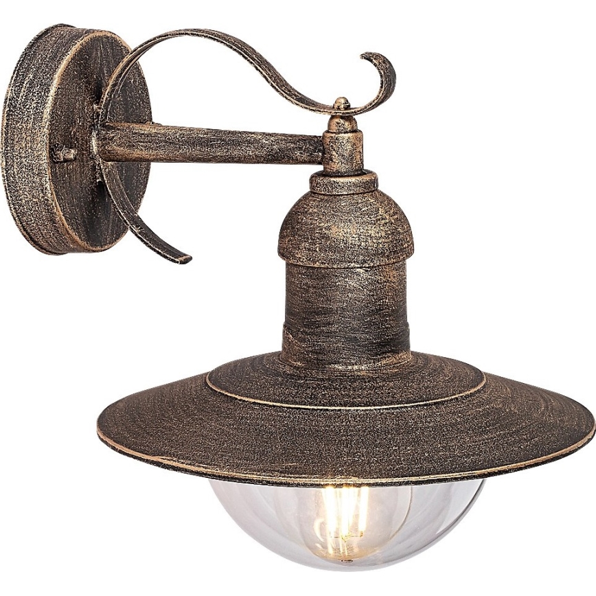 Brilagi - Ulkoseinävalaisin MOLDE 1xE27/60W/230V IP44 pronssi/patina