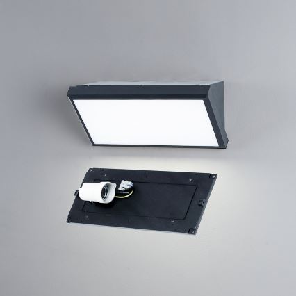 Brilagi - Ulkoseinävalaisin TRIANGLE 1xE27/60W/230V antrasiitti IP65