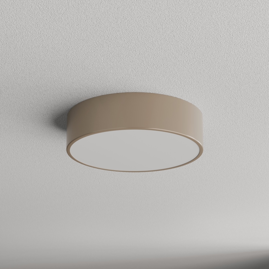 Brilagi - Ulkokattovalo anturilla CLARE 2xE27/48W/230V halkaisija 30 cm IP54 beige