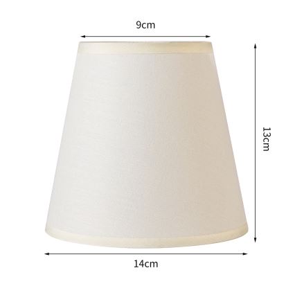 Brilagi - Universaali lampunvarjostin NUBILA E27 13x9 cm kerma
