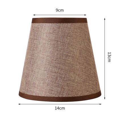 Brilagi - Universaali lampunvarjostin NUBILA E27 13x9 cm ruskea
