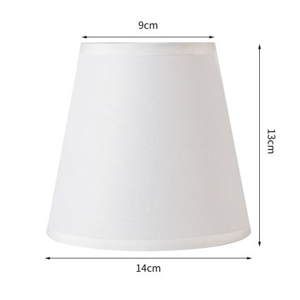 Brilagi - Universaali lampunvarjostin NUBILA E27 13x9 cm valkoinen