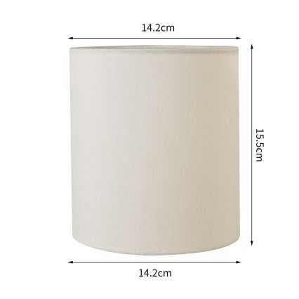 Brilagi - Universaali lampunvarjostin NUBILA E27 15,5x14 cm kerma