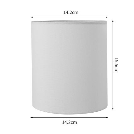 Brilagi - Universaali lampunvarjostin NUBILA E27 15,5x14 cm valkoinen