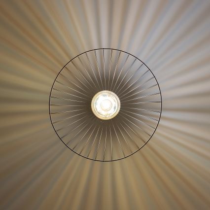 Brilagi - Vaijerikiinnitteinen LED-riippuvalaisin CERIA WIRE 1xE27/40W/230V, halkaisija 45 cm, musta