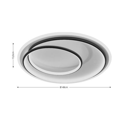 Brilagi - LED himmennettävä kattovalaisin VELO LED/38W/230V 3000-6000K + kaukosäädin
