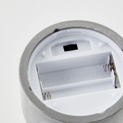 Brilliant - 3 kpl LED-kynttiläsarja BOUGIE LED/2xAA IP44 harmaa/savunharmaa