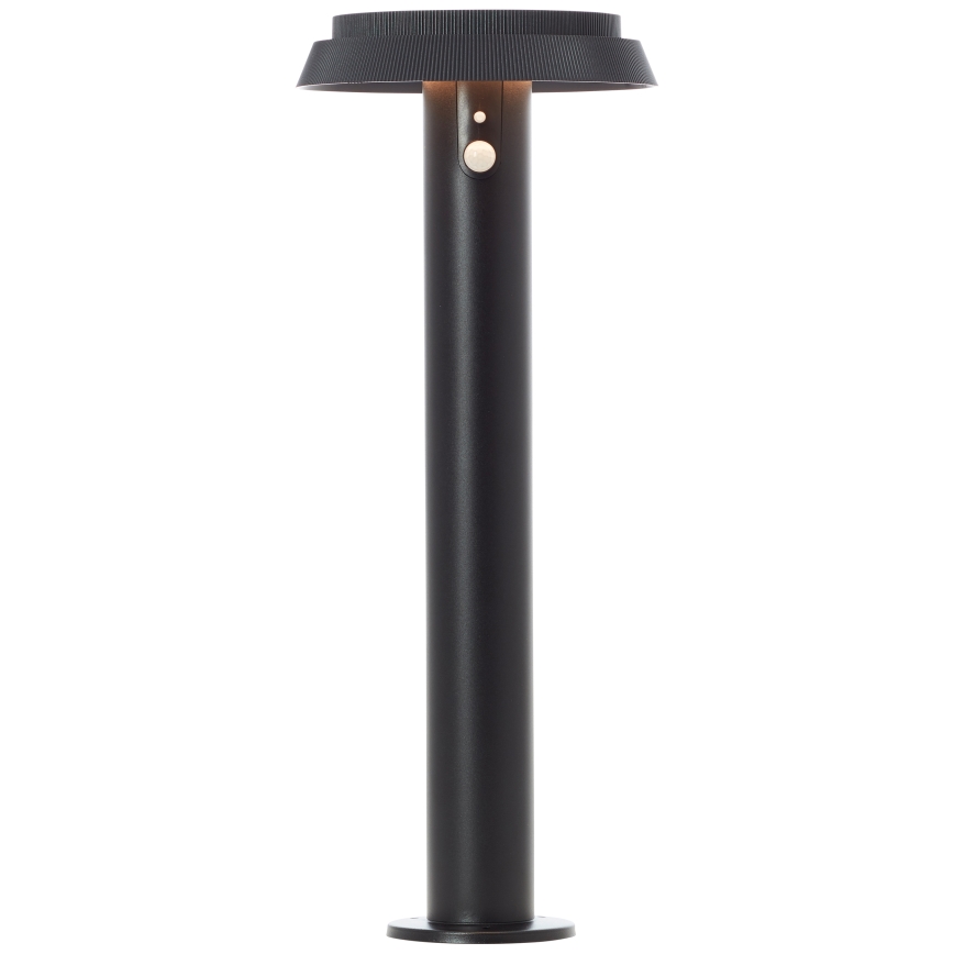 Brilliant - LED aurinkokennovalo anturilla ALVERO LED/4W/3,7V 2000 mAh 50 cm IP44 musta