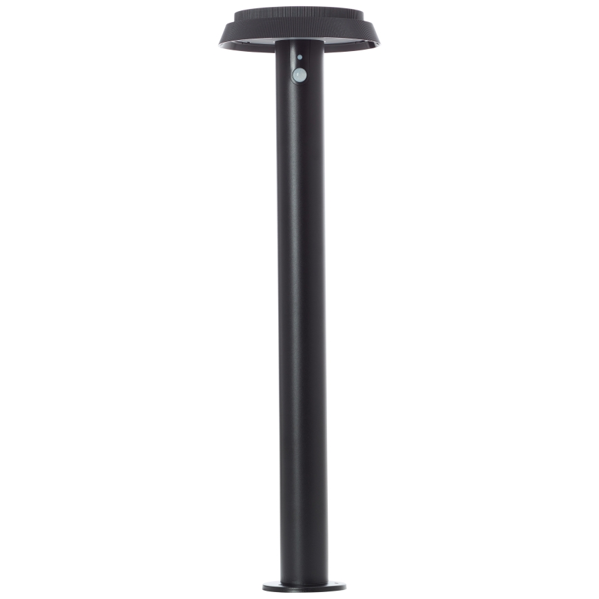 Brilliant - LED aurinkokennovalo anturilla ALVERO LED/4W/3,7V 2000 mAh 70 cm IP44 musta