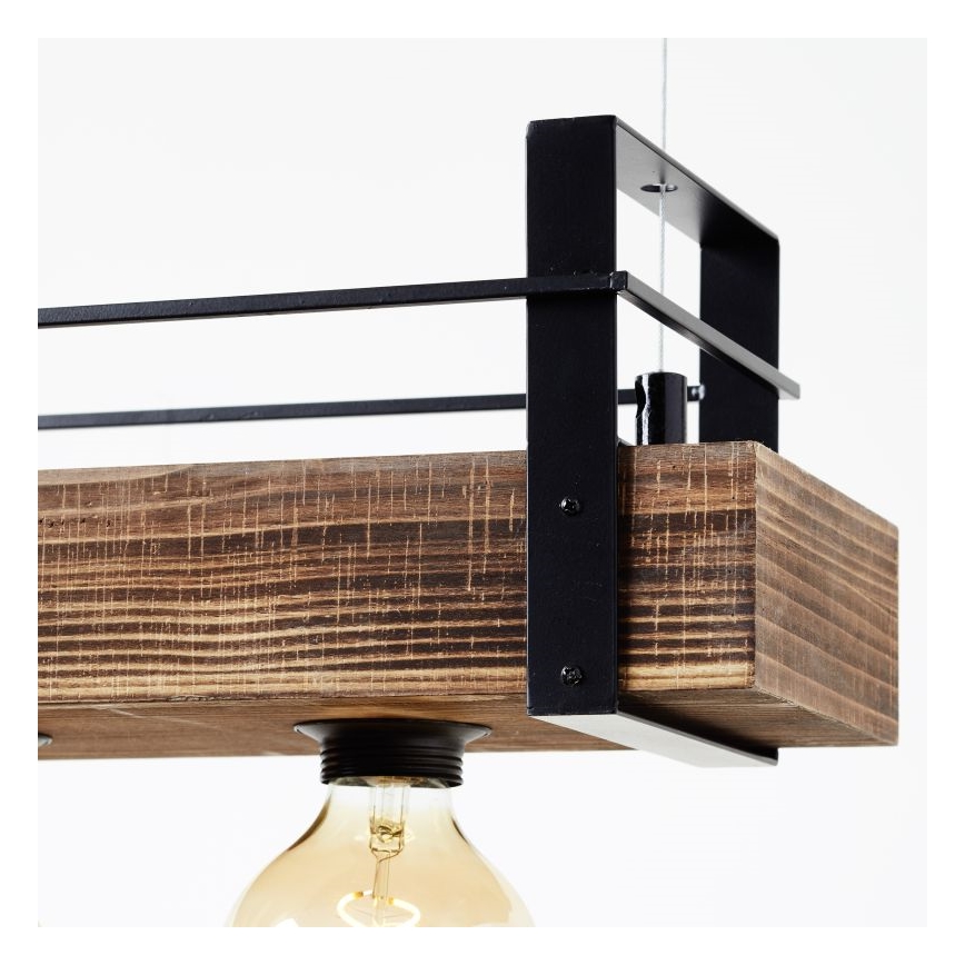Brilliant - BANKWOOD riippuvalaisin kaapelilla 5xE27/28W/230V
