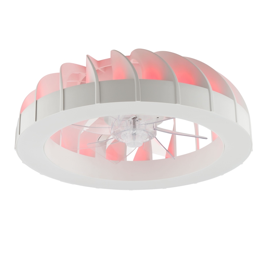 Brilliant - LED RGBW himmennettävä kattotuuletin valolla FANORA LED/30W/230V 2700-6500K Ø 46 cm valkoinen + kaukosäädin